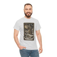 The Hermit Tarot T-Shirt - Medium Weight Cotton Classic Tee - Unisex White