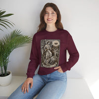 Temperance Tarot Card Angel Sweatshirt - Heavy Blend Fleece Crewneck - Unisex White