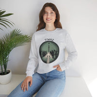 Tiwaz Rune Justice Judgment Sweatshirt - Heavy Blend Fleece Crewneck - Unisex Ash Gray