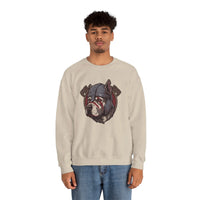 Warpaint Viking Berserker Dog Sweatshirt - Durable Cotton Blend Fleece Crew - Unisex White