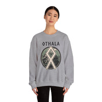 Othala Rune Inheritance Sweatshirt - Heavy Blend Crewneck Fleece - Unisex White