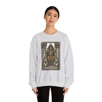 Hierophant Tarot Card Sweatshirt - Heavy Blend Crewneck Fleece - Unisex Ash