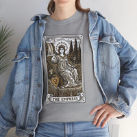 Empress Tarot Card Graphic T-Shirt - Heavy Cotton Classic Fit Tee - Unisex White