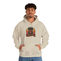 Rottweiler Retro 70s Sunset Hoodie - Soft Blend Classic Fit Pullover - Unisex White