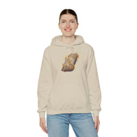 Jera Rune Harvest Wheel Hoodie - Soft Cotton Blend Pullover Hoodie - Unisex White