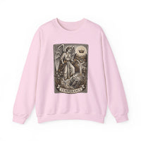 Temperance Tarot Card Angel Sweatshirt - Heavy Blend Fleece Crewneck - Unisex White