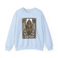 Hierophant Tarot Card Sweatshirt - Heavy Blend Crewneck Fleece - Unisex Ash