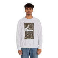 Judgement Tarot Card Graphic Sweatshirt - Heavy Blend Classic Fit Crewneck - Unisex White