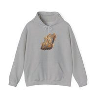 Jera Rune Harvest Wheel Hoodie - Soft Cotton Blend Pullover Hoodie - Unisex White