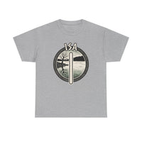 Isa Rune Ice Landscape T-Shirt - Heavy Cotton Classic Fit Crewneck - Unisex White