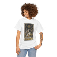 Tarot The Star Card Graphic T-Shirt - Heavy Cotton Classic Fit Tee - Unisex Off White