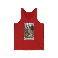 The Empress Tarot Card Tank Top - Lightweight Cotton Retail Fit Tank - Unisex White