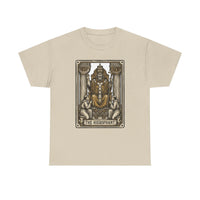 Hierophant Tarot Card Graphic T-Shirt - Heavy Cotton Classic Fit Tee - Unisex White