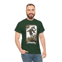The Fool Tarot Card Graphic T-Shirt - Heavy Cotton Classic Fit Tee - Unisex White
