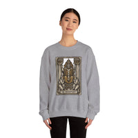 Hierophant Tarot Card Sweatshirt - Heavy Blend Crewneck Fleece - Unisex Ash
