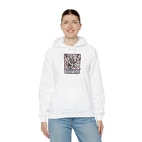 Guitar Solo Heavy Metal Rocker Cats Hoodie - Soft Cotton Blend Pullover - Unisex White