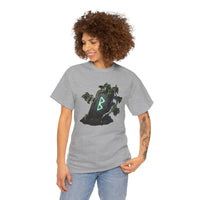 Berkana Rune Birch Tree Graphic T-Shirt - Heavy Cotton Classic Fit Tee - Unisex White