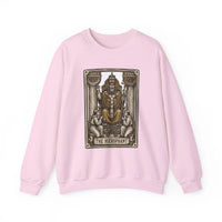 Hierophant Tarot Card Sweatshirt - Heavy Blend Crewneck Fleece - Unisex Ash