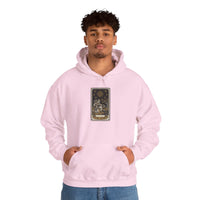 The Star Tarot Card Hoodie - Cozy Heavy Blend Fleece Pullover - Unisex White