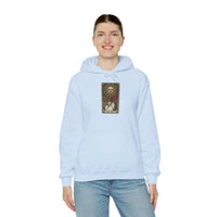 The Sun Tarot Card Hoodie - Heavy Blend Cotton-Poly Fleece Pullover - Unisex White