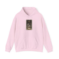 The Star Tarot Card Hoodie - Cozy Heavy Blend Fleece Pullover - Unisex White