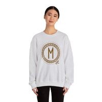 Ehwaz Divine Twins Rune Sweatshirt - Heavy Blend Fleece Crewneck - Unisex White