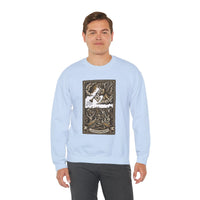 Judgement Tarot Card Graphic Sweatshirt - Heavy Blend Classic Fit Crewneck - Unisex White