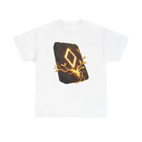 Ingwaz Rune Sacred Seed T-Shirt - Heavy Cotton Classic Fit Tee - Unisex White
