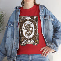 The World Tarot Card Graphic T-Shirt - Heavy Cotton Classic Fit Tee - Unisex White
