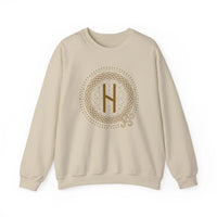 Hagalaz Rune Crushing Change Sweatshirt - Heavy Blend Cotton Poly Crewneck - Unisex White