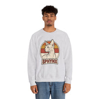 Sphynx Retro 70s Sunset Breeds Sweatshirt - Heavy Blend Crewneck Fleece - Unisex Ash