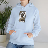The Fool Tarot Card Hoodie - Heavy Blend Cotton Blend Pullover - Unisex White