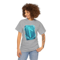 Laguz Water Rune Intuition Graphic T-Shirt - Heavy Cotton Classic Fit Tee - Unisex White