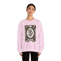The World Tarot Card Sweatshirt - Heavy Blend Fleece Crewneck - Unisex White