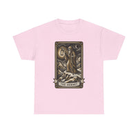 The Hermit Tarot T-Shirt - Medium Weight Cotton Classic Tee - Unisex White