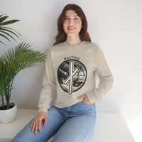 Nauthiz Rune Need-Fire Sweatshirt - Heavy Blend Fleece Crewneck - Unisex White