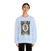 The World Tarot Card Sweatshirt - Heavy Blend Fleece Crewneck - Unisex White