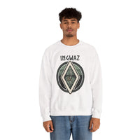 Ingwaz Rune Seed Potential Sweatshirt - Classic Fit Heavy Blend Crewneck - Unisex Ash
