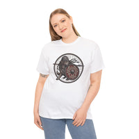 Viking Berserker Dog Shieldmaiden T-Shirt - Heavyweight 100% Cotton Classic Tee - Unisex White