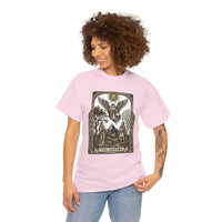 The Lovers Tarot Card Graphic T-Shirt - Heavy Cotton Classic Fit Tee - Unisex White