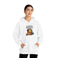 Player One 8-Bit Gaming Dog Hoodie - Soft Cotton-Poly Blend Fleece - Unisex White