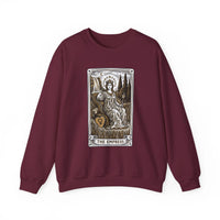 Major Arcana Empress Tarot Card Sweatshirt - Soft Heavy Blend Crewneck - Unisex White