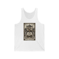 The Emperor Tarot Card Tank Top - Soft Ringspun Cotton Jersey - Unisex White