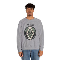 Ingwaz Rune Seed Potential Sweatshirt - Classic Fit Heavy Blend Crewneck - Unisex Ash