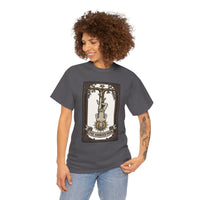 The Hanged Man Tarot Card T-Shirt - Heavy Cotton Classic Fit Tee - Unisex White