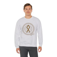 Othala Rune Inheritance Sweatshirt - Heavy Blend Crewneck Fleece - Unisex Off White