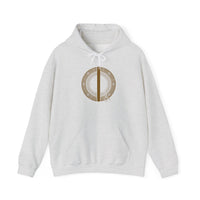 Isa Ice Stillness Rune Hoodie - Heavyweight Cotton Blend Pullover - Unisex White