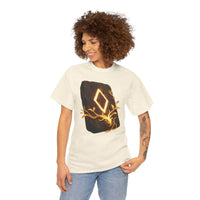 Ingwaz Rune Sacred Seed T-Shirt - Heavy Cotton Classic Fit Tee - Unisex White