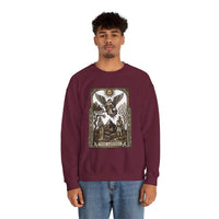 The Lovers Tarot Card Sweatshirt - Heavy Blend Fleece Crewneck - Unisex White