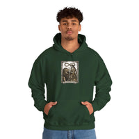 Strength Tarot Card Graphic Hoodie - Heavy Blend Fleece Pullover - Unisex White